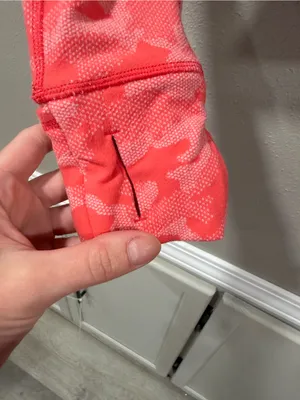 Lululemon it’s Rulu Run Cropped Half Zip Pink Camo thumbnail 3