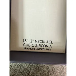 NIB House Of Harlow Cubic Zirconia Heart Locket "C" Initial Pendant Necklace thumbnail 7