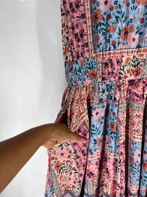 Matilda Jane The Wildlife Patchwork Floral Maxi Dress Size S thumbnail 6
