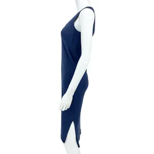 MADEWELL Dress Women Size XXS Maxi Navy‎ Blue Nightfall Sleeveless Jersey Tank thumbnail 2