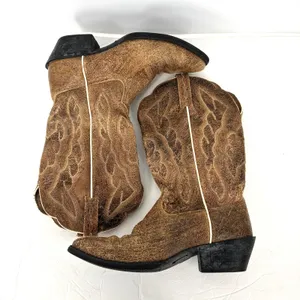 Ariat Heritage Western Cowboy Boots Women's 7 Tan Brown Distressed Leather thumbnail 4