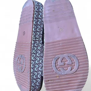 Brown Monogram Platform Slide Sandals Y2K Neutral Resort Quiet Luxury Size 4 thumbnail 4