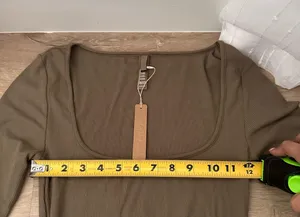SKIMS SOFT LOUNGE LONG SLEEVE DRESS | ARMY GREEN thumbnail 6