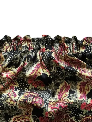 Free people goddess lounge pants size s satin x-wide leg floral paisley print thumbnail 4