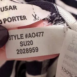 J.Crew Navy Blue White Striped High Low‎ Maxi Dress Size Small Cotton Nautical thumbnail 5