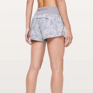 Lululemon Run Times 4” Shorts II in Washed Marble Alpine White Silverscreen thumbnail 3