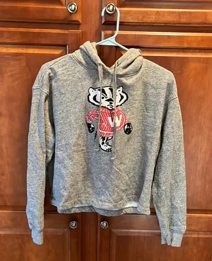 Tailgate Wisconsin Badgers Cropped Sweatshirt thumbnail 1