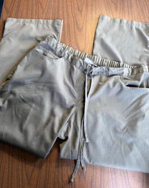 Greys Anatomy by Barco Scrub‎ Pants Womens XL gray Drawstring Cargo XL thumbnail 1