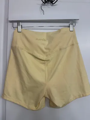 Playboy Pale Yellow High Rise V Waist Biker Shorts Women’s M thumbnail 5