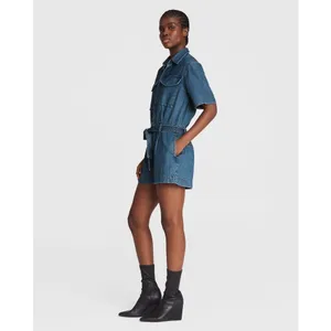 Rag &‎ Bone Featherweight Surplus Romper Size XXS Blue thumbnail 4