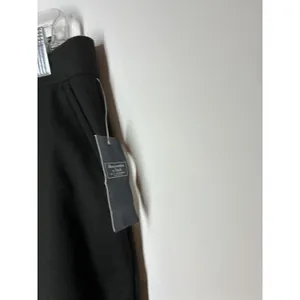 Abercrombie & Fitch Black Solid Ankle Pants Women Regular 31 Short Slit Ankle thumbnail 4