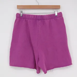 PacSun Magenta Purple Fleece Sweat Shorts Raw Hem High Waist Mens Womens Medium thumbnail 4