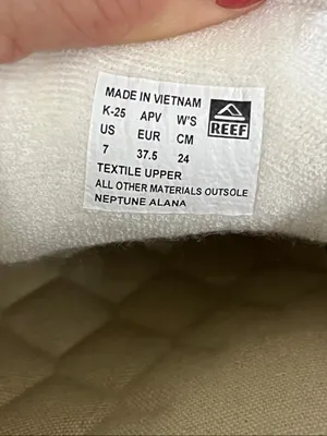 NWT Reef Beige Knit Neptune Alanna Lace-Up Sneakers size 7 thumbnail 4