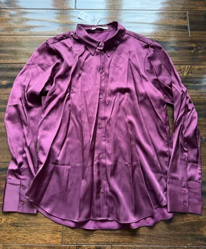 Abercrombie Satin Button Down thumbnail 1