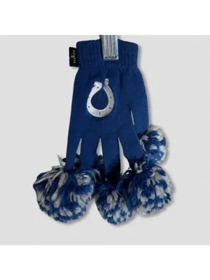 NFL Indianapolis Colts Spirit Fingers Gloves Pom Poms Blue/White thumbnail 4