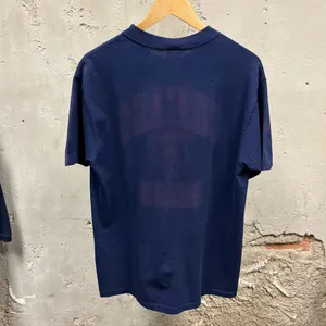 The Vintage Shop Vintage 90s Chicago Bears Navy Blue BIKE Tag USA Made Logo T-Shirt Large L thumbnail 4