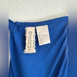 H&M Divided Royal Blue‎ V-Neck Cami Tank Top Size 4 thumbnail 4