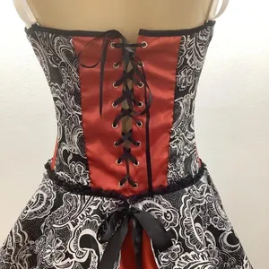 This Seductive Size Medium Red Burlesque Dress With Removable Straps. thumbnail 5
