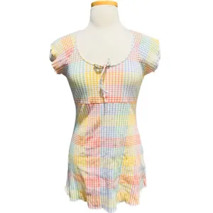 LoveShackFancy Zoie Printed Mini Dress Size Large thumbnail 2