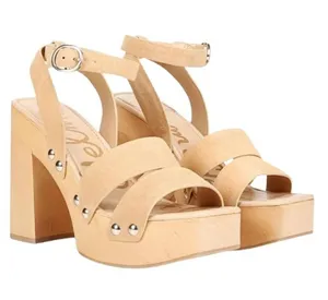 Sam Edelman Rosalind Platform Sandal In Sesame Size 8 NWOT thumbnail 1