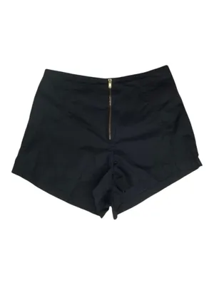 One Teaspoon ✌︎︎ High Waist Exposed Zip Front Lightweight Shorts ✌︎︎ Black XXS thumbnail 3