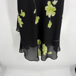 Studio I Y2K Whimsigoth Floral Maxi Dress Sz 10 Chiffon Layered Grunge Romantic thumbnail 8