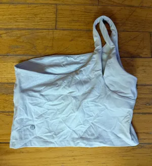 Lululemon white crop top size 8 thumbnail 1
