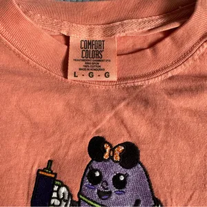 Pixie Lee & Co. Disney Let’s Go Ghouls Ghost L Comfort Colors Tee Halloween thumbnail 4