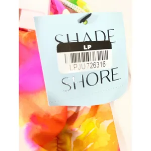 Shade & Shore Floral‎ Ruched Swim Skirt Women L Multicolored Tropical Beachwear thumbnail 4
