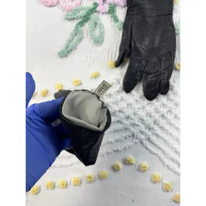 Loewe Vintage Black‎ Leather Gloves Made in Spain Luxury Winter Accessories thumbnail 3
