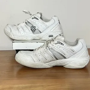 K-Swiss Defier‎ RS Women 11 White Silver Tennis Shoes 92664102 LOW Shock Spring thumbnail 2