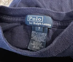 Polo by Ralph Lauren Navy baby tee thumbnail 3