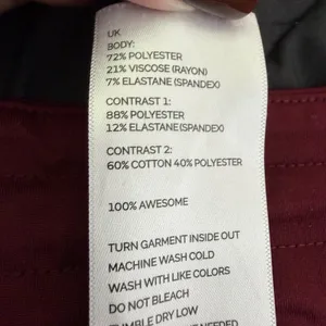 FIGS Zamora Jogger Scrub Pants XL Burgundy Wine High Waist Stretch Medical thumbnail 14