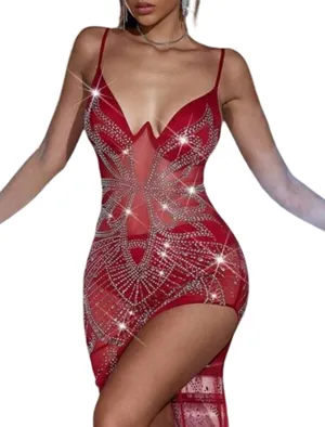 Red Maxi Dress Boutique Dress thumbnail 4