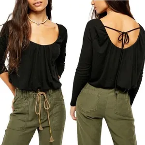 Free People Bondi Blouson Thermal‎ Top Small thumbnail 4