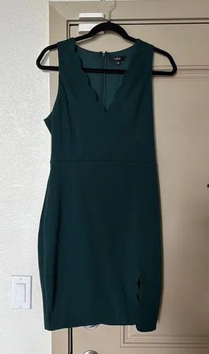 Lulus Mini Dress Emerald Green thumbnail 1