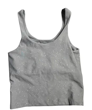 Beyond Yoga Keep it Simple Alloy‎ Speckled Cropped Tank Size: XS thumbnail 1