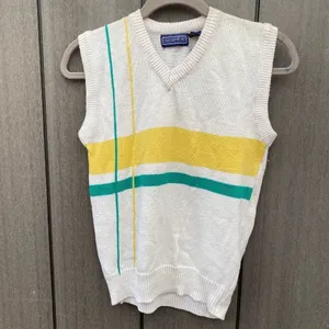 Vintage Credentials Sweater‎ Vest Yellow Size L thumbnail 6