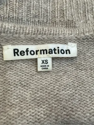 Reformation Women's Varenne Cashmere Scoop Neck Tank Top Size XS thumbnail 6