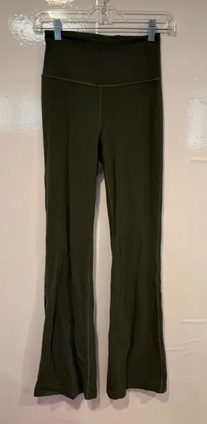 Lululemon Groove Pants High Waist Flare Yoga Pants‎ - Olive Green thumbnail 1