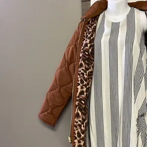 Isaac Mizrahi Quilted Barn Cognac Jacket- Small thumbnail 8