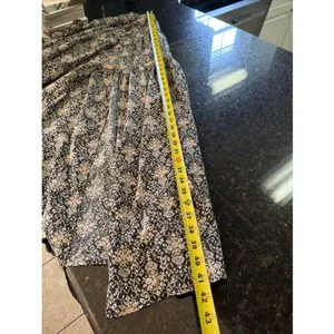 Promesa Boho Tiered Maxi Skirt Floral Women's Size L Split‎ Elastic Waist Hippie thumbnail 7