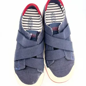 KEEN Womens 8 Elsa Gore Canvas Slip On Sneakers Navy Blue Red Stripe 1023165 thumbnail 2