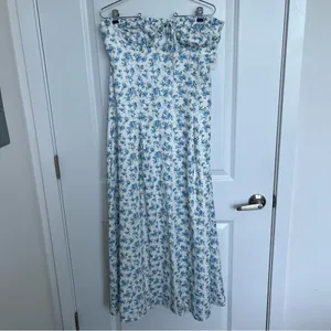 NEW Altar’d State Blue Floral Maxi Dress Size XL Available NWT thumbnail 7