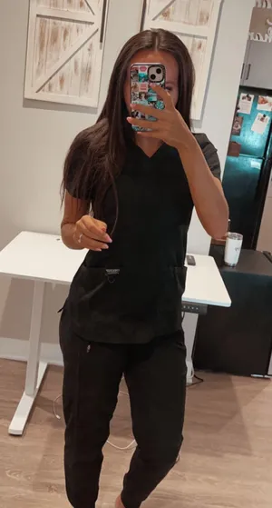 Black scrub shirt Size XS thumbnail 1