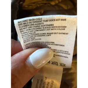 Andrew Marc Puffer Jacket Women Medium Pewter Lightweight Packable Down Hooded‎ thumbnail 11