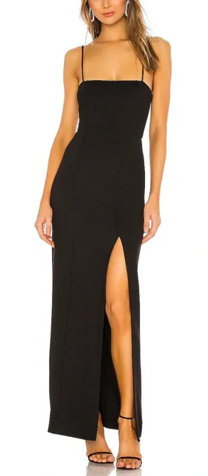NEW NWT NBD Revolve Eileen Maxi Gown in Black size Small thumbnail 1