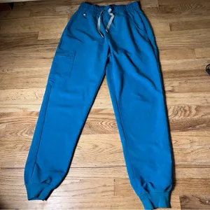 FIGS‎ women’s BluePants with Elastic Cuffs and Drawstring Waist size S thumbnail 10