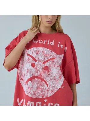 New Smashing Pumpkins The World Is A Vampire Graphic Tee Urban Outfitters L/Xl thumbnail 2