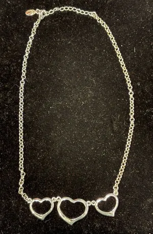 Crazy Horse JCP Silver Heart Necklace thumbnail 1